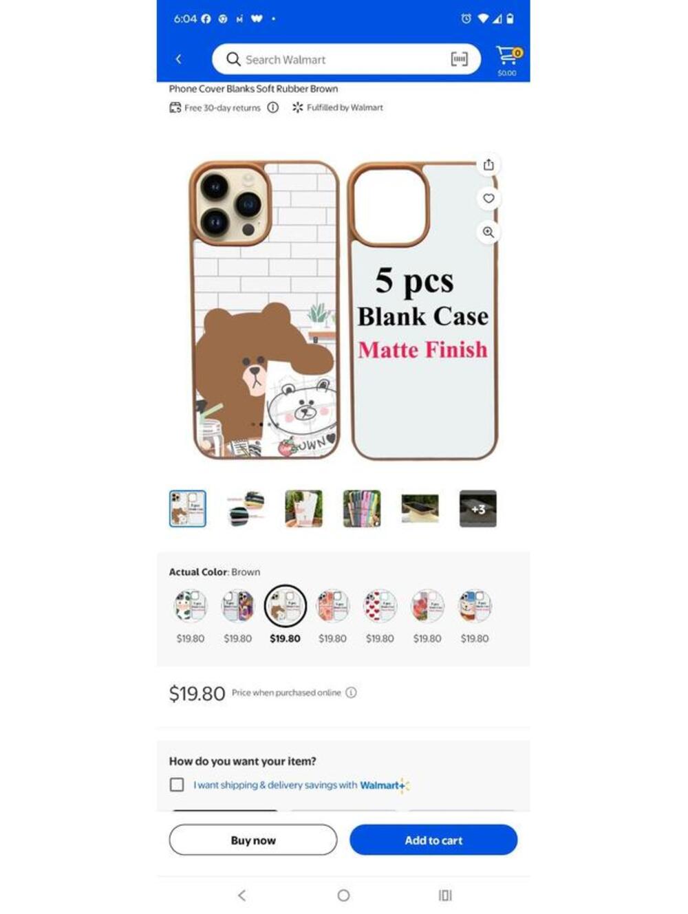 JUSTRY 5 Sets Sublimation Blanks Phone Case Bulk Covers Compatible with iPhone